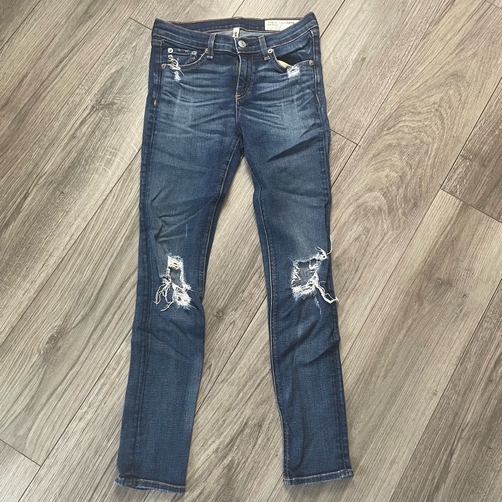 Rag & Bone skinny destroyed jean‎